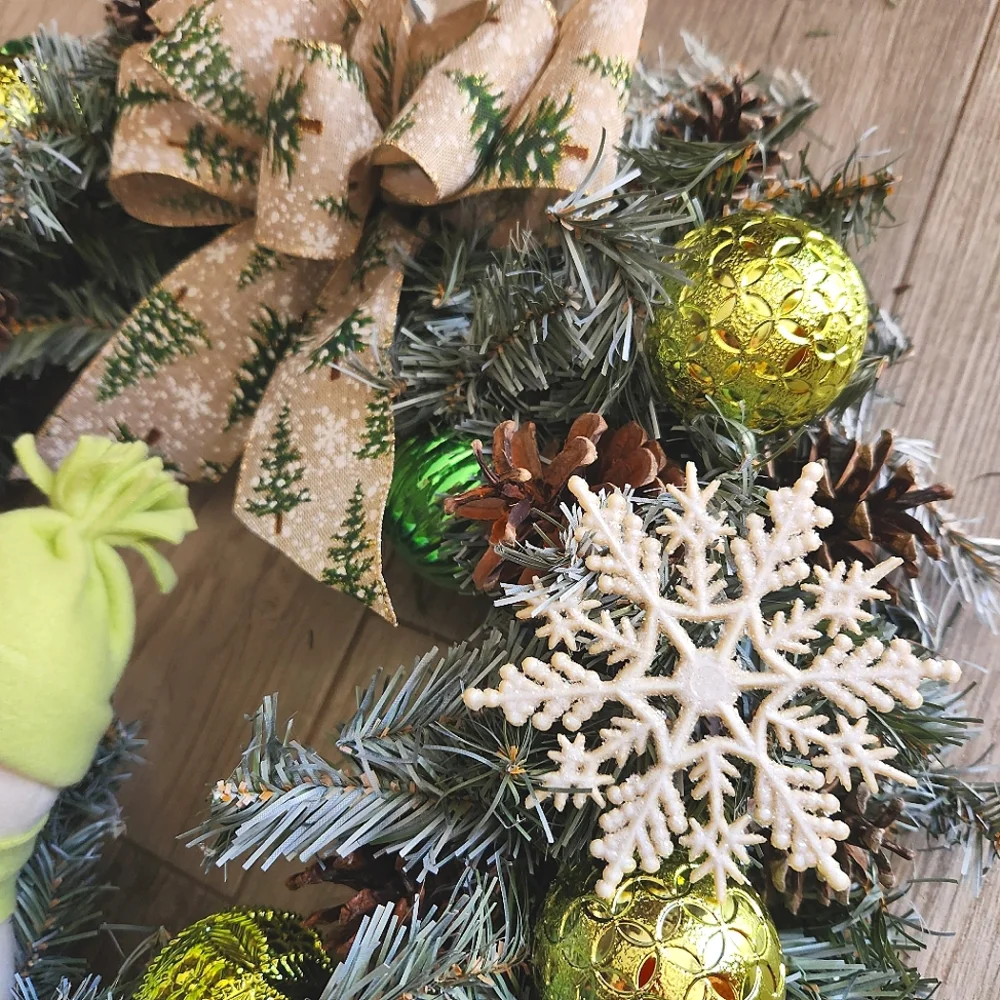 Handmade Winter Wonderland Snowman Wreath